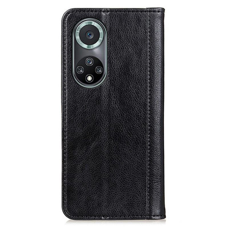 θηκη κινητου Honor 50 Pro Θήκη Flip Pro Elegance Split Litchi Leather